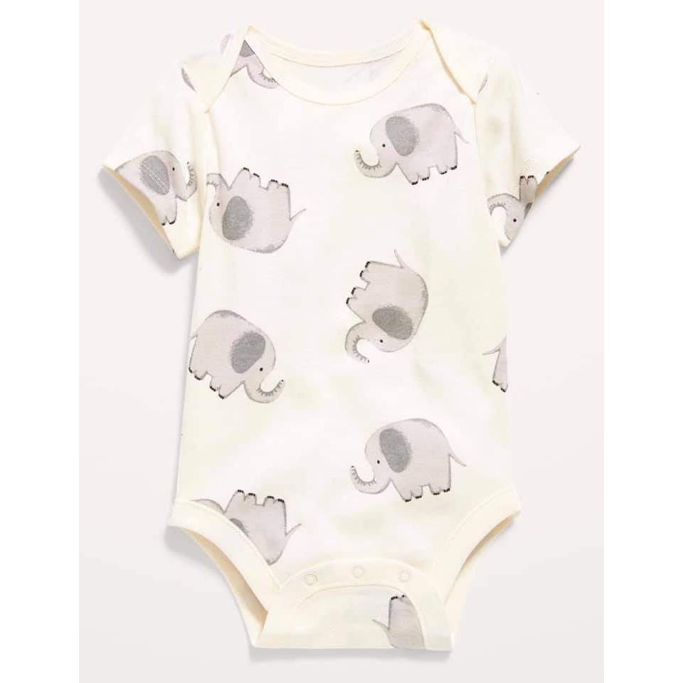 Set 4 bộ bodysuit cộc tay chất cotton xuất dư cho bé