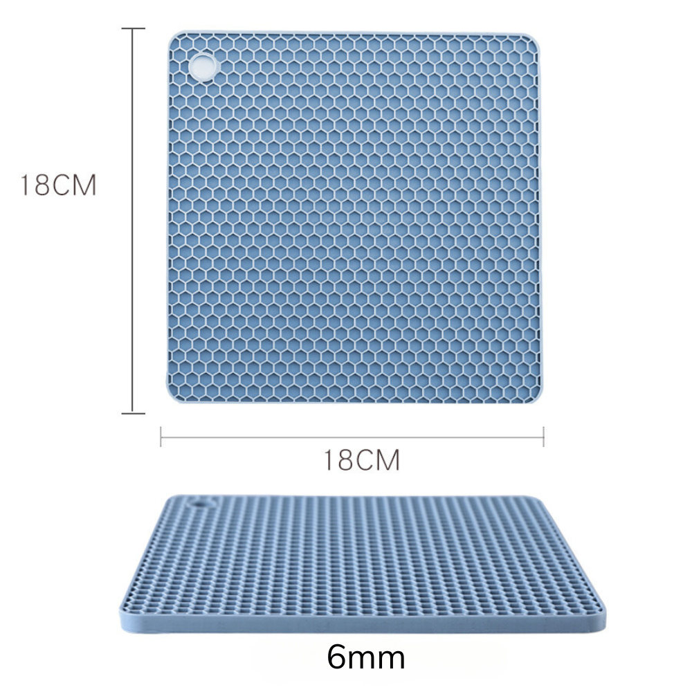 MIếng Lót Nồi Silicon Cách Nhiệt Chống Trơn Trượt, Trầy Xước Bếp - Giao màu ngẫu nhiên