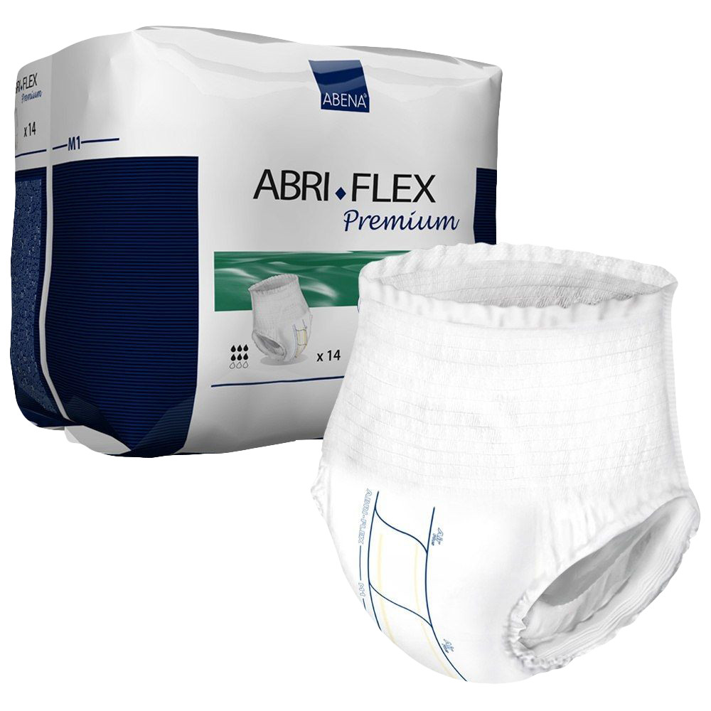 Combo 3 Bịch Tã Quần Người Lớn Abena Abri Flex Premium M1 - Nhập Khẩu Đan Mạch (Gói 14 miếng)