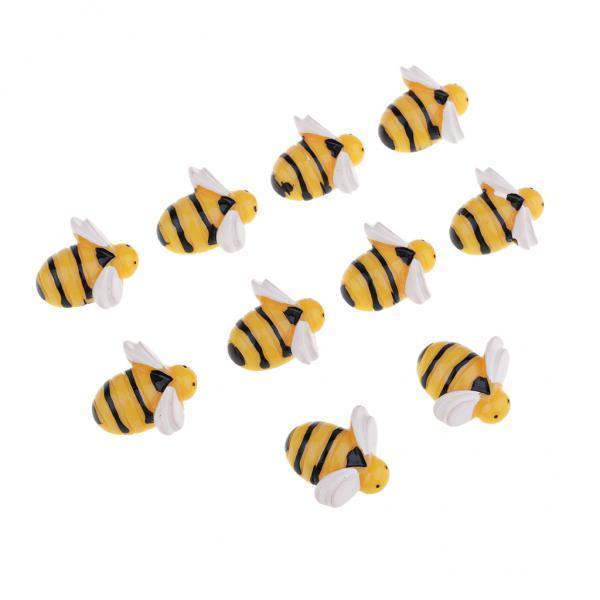 10-20pack 10 Pieces Bee Shape Resin Flatback Embellishment DIY Phone Case