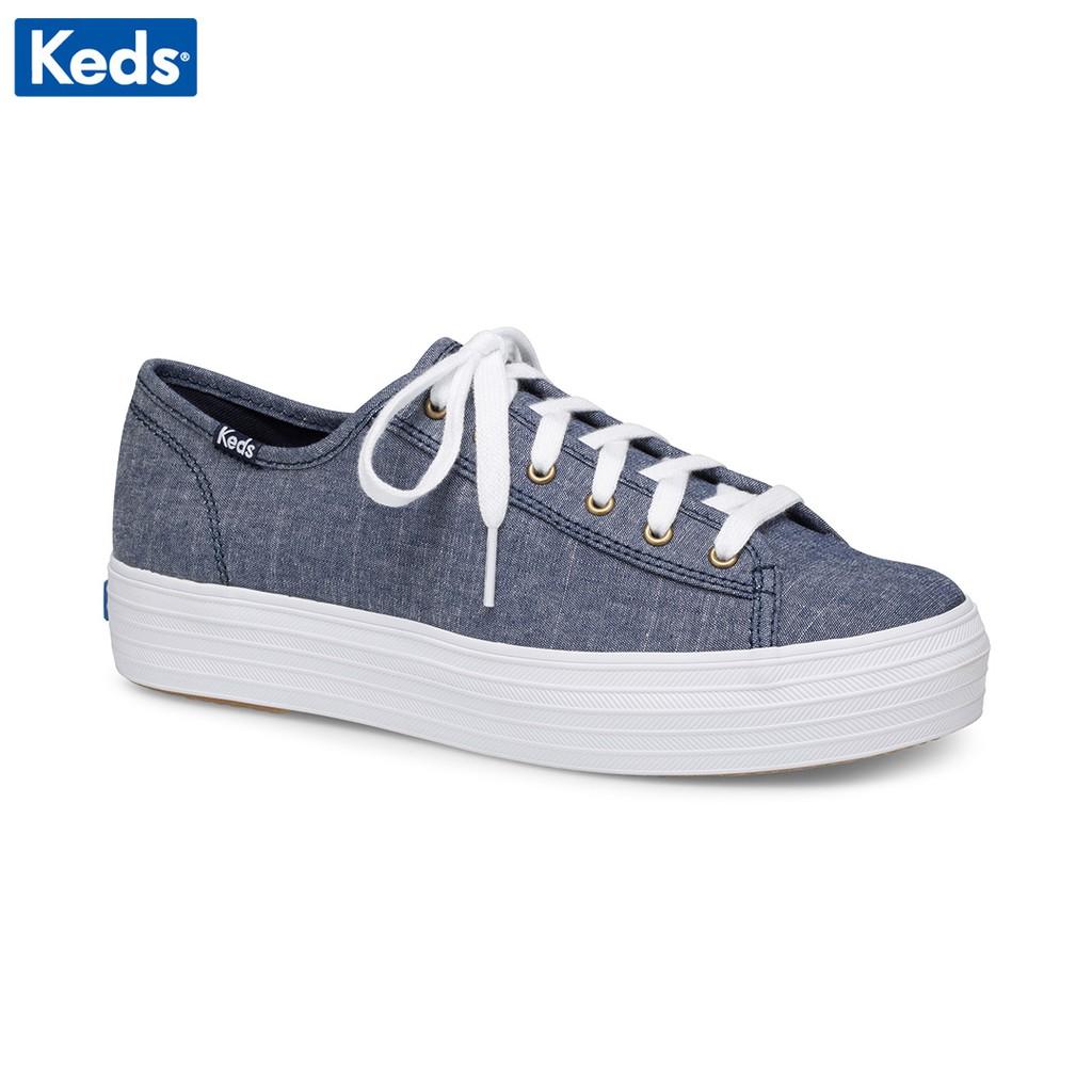 Giày Keds Nữ - Triple Kick Mini Chambray Blue - KD060332