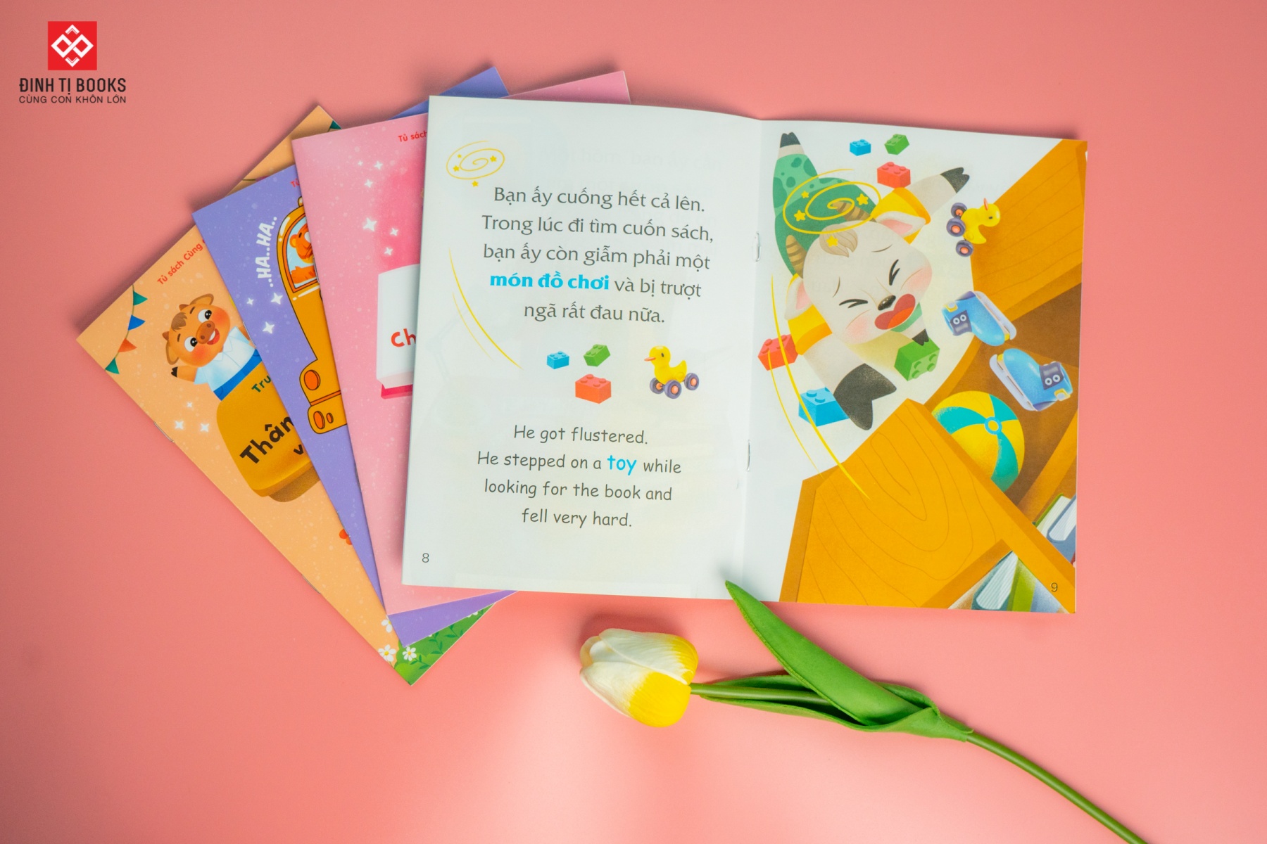 Sách Cùng Con Trưởng Thành - Bộ 10 Cuốn Truyện Tranh Song Ngữ Việt - Anh Cho Bé  – Đinh Tị Books
