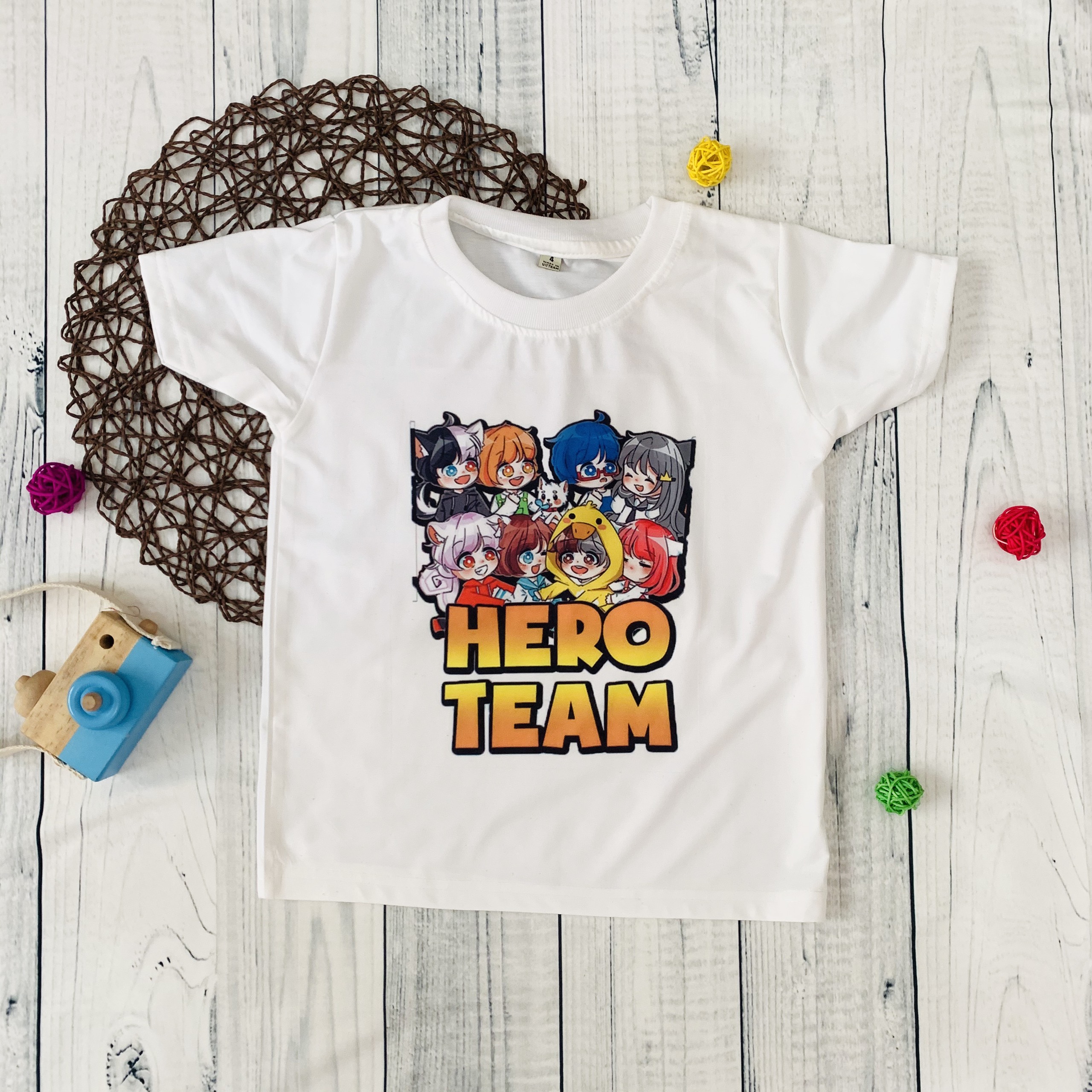 Áo thun cổ tròn Hero Team (CHO BÉ)