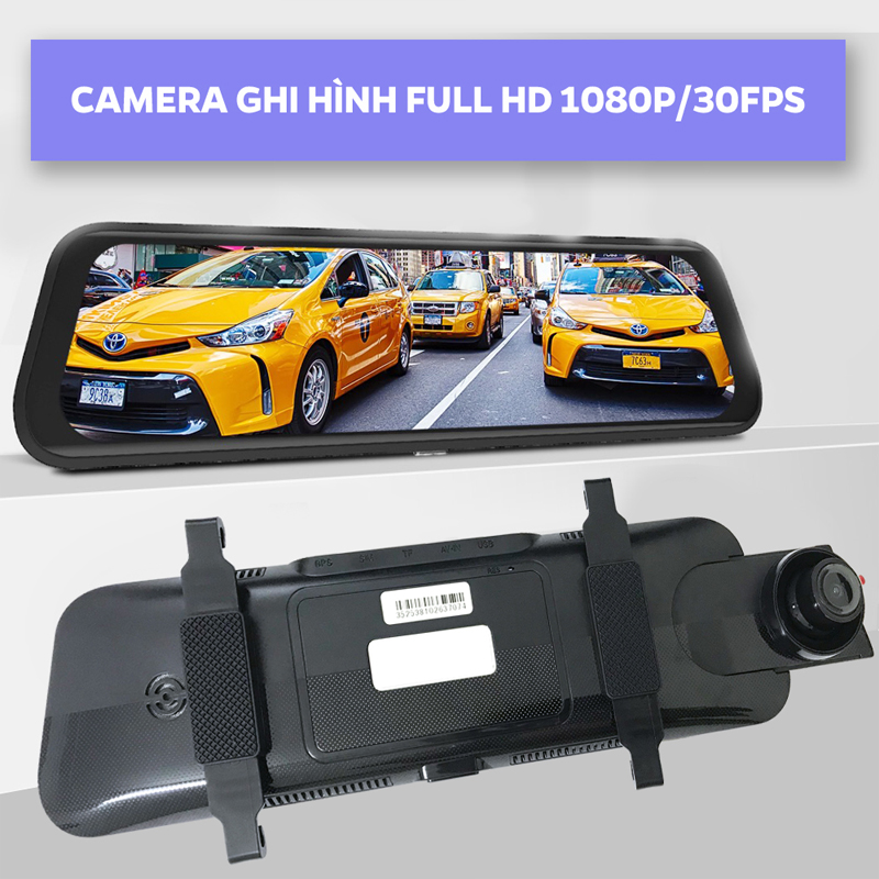 Camera giám sát hành trình kiêm gương chiếu hậu A58 9.35 inches