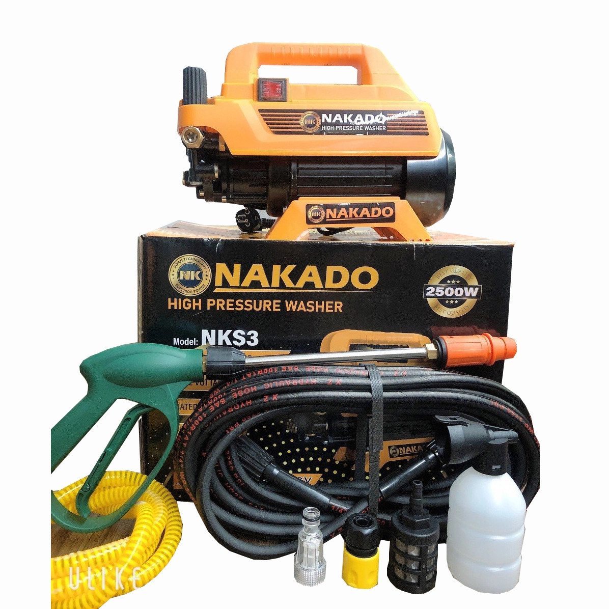 Máy rửa xe có CHỈNH ÁP - NAKADO S3 - Công suất 2500W - JAPAN Technology