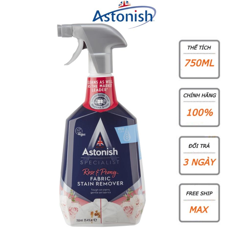 Bình xịt tẩy cổ áo và các vết bẩn trên vải Astonish C6910 750ml chuyên tẩy vết bẩn cổ áo, vùng nách và tà áo, loại bỏ vết bẩn trên cổ áo, tay áo, và các vết bẩn cứng đầu khác dính trên vải một cách nhanh chóng