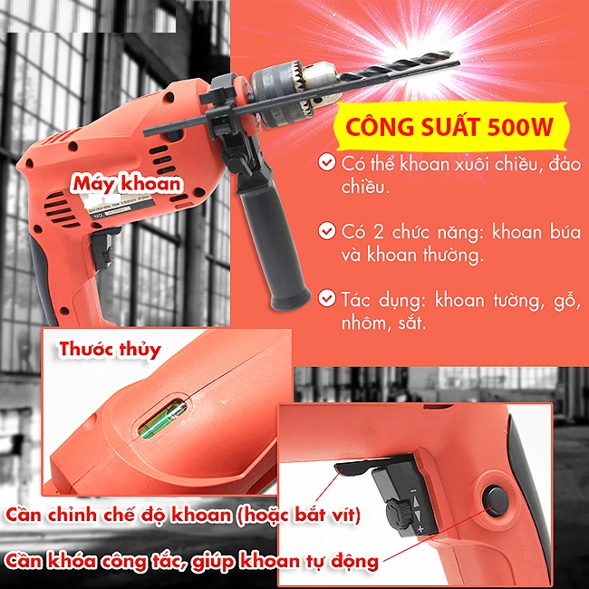 Bộ Dụng Cụ Máy Khoan Đa Năng 106 Món