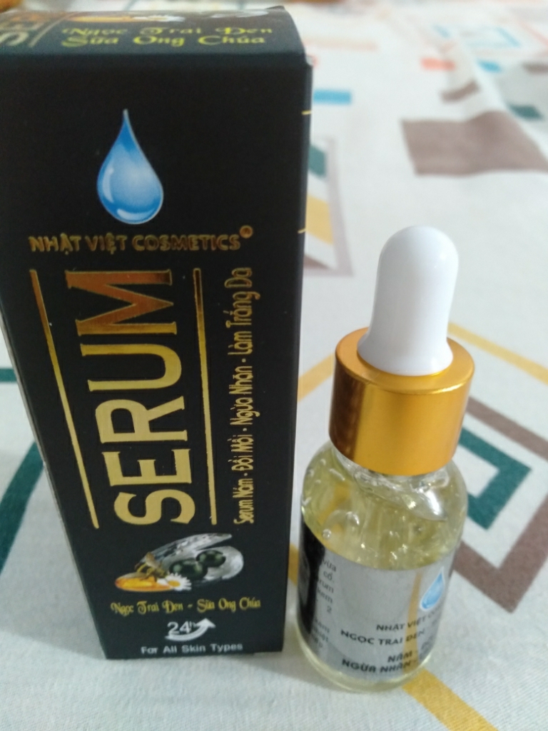 Serum Nám, Đồi Mồi, Chống Nhăn, Làm Trắng Da, Ngọc Trai Đen, Sữa Ong Chúa (15ml)