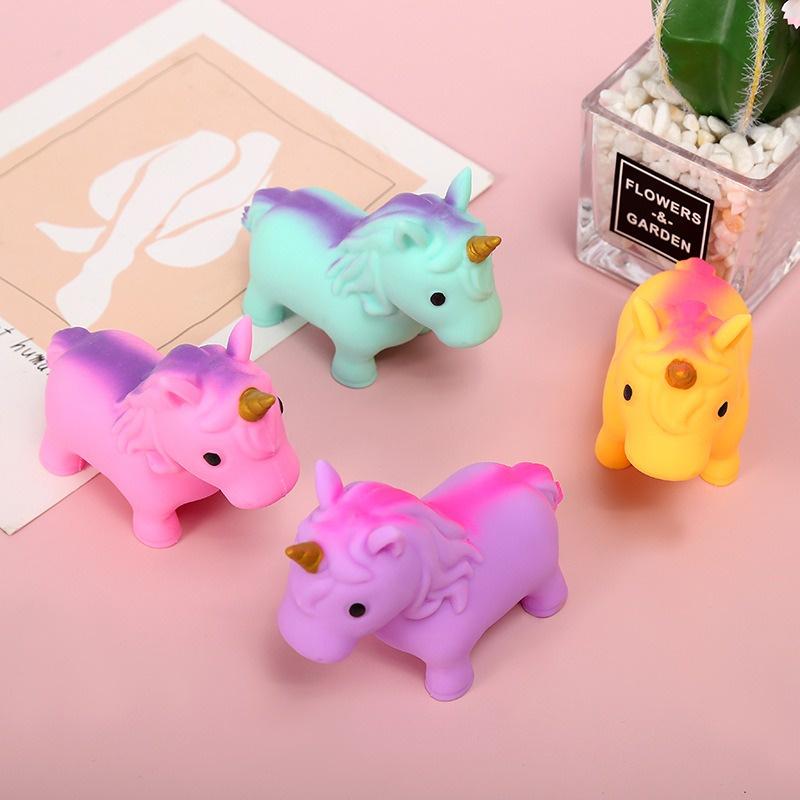 Squishy Mochi hình CON NGỰA PONY ĐỨNG mềm mịn dễ thương chân thực giảm stress co dãn đàn hồi ngộ nghĩnh bóp giải trí