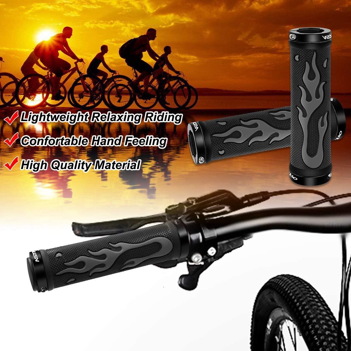 Tay lái xe đạp Tay cầm bằng cao su chống trượt Tay cầm MTB tiện dụng, khóa đôi