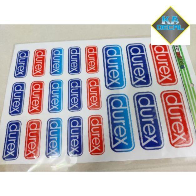 Tấm logo durex, ohlins, mắt khủng long nổi