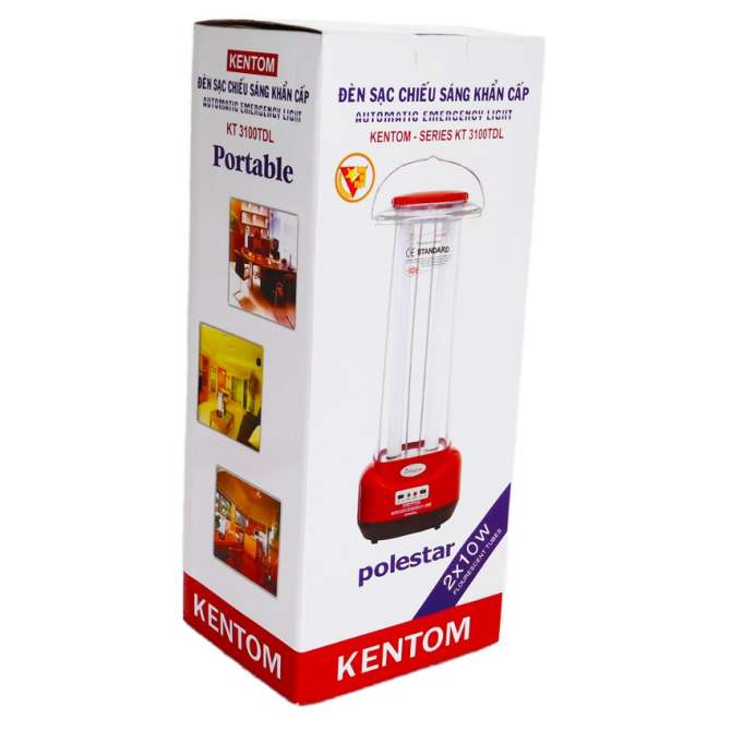 Đèn Sạc Chiếu Sáng Khẩn Cấp Kentom KT-3100TDL