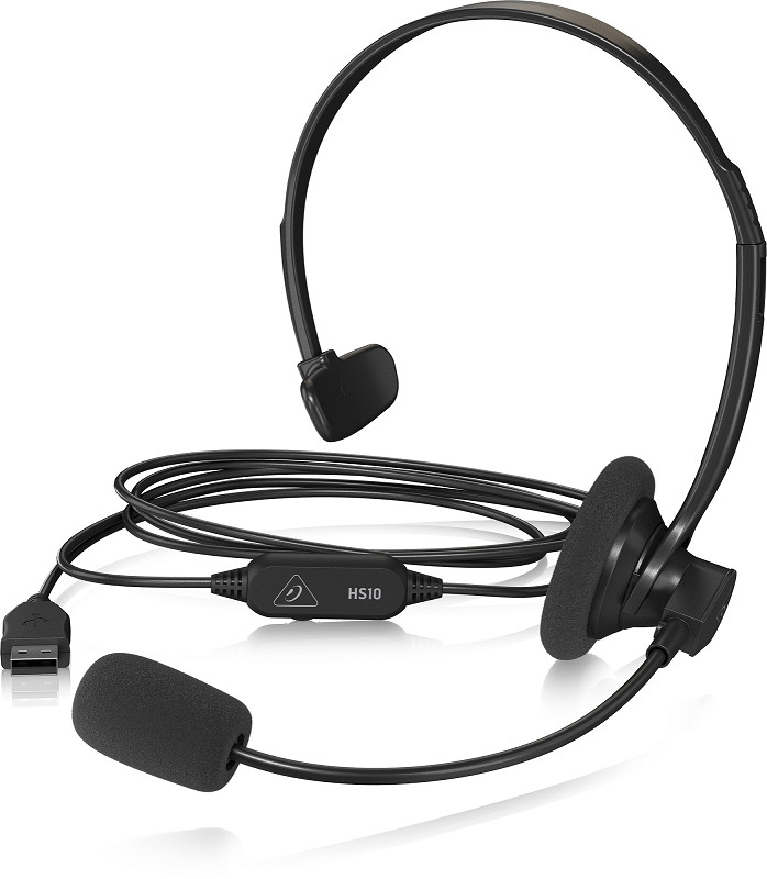 Behringer HS10 USB Mono Headset with Swivel Microphone- Hàng Chính Hãng