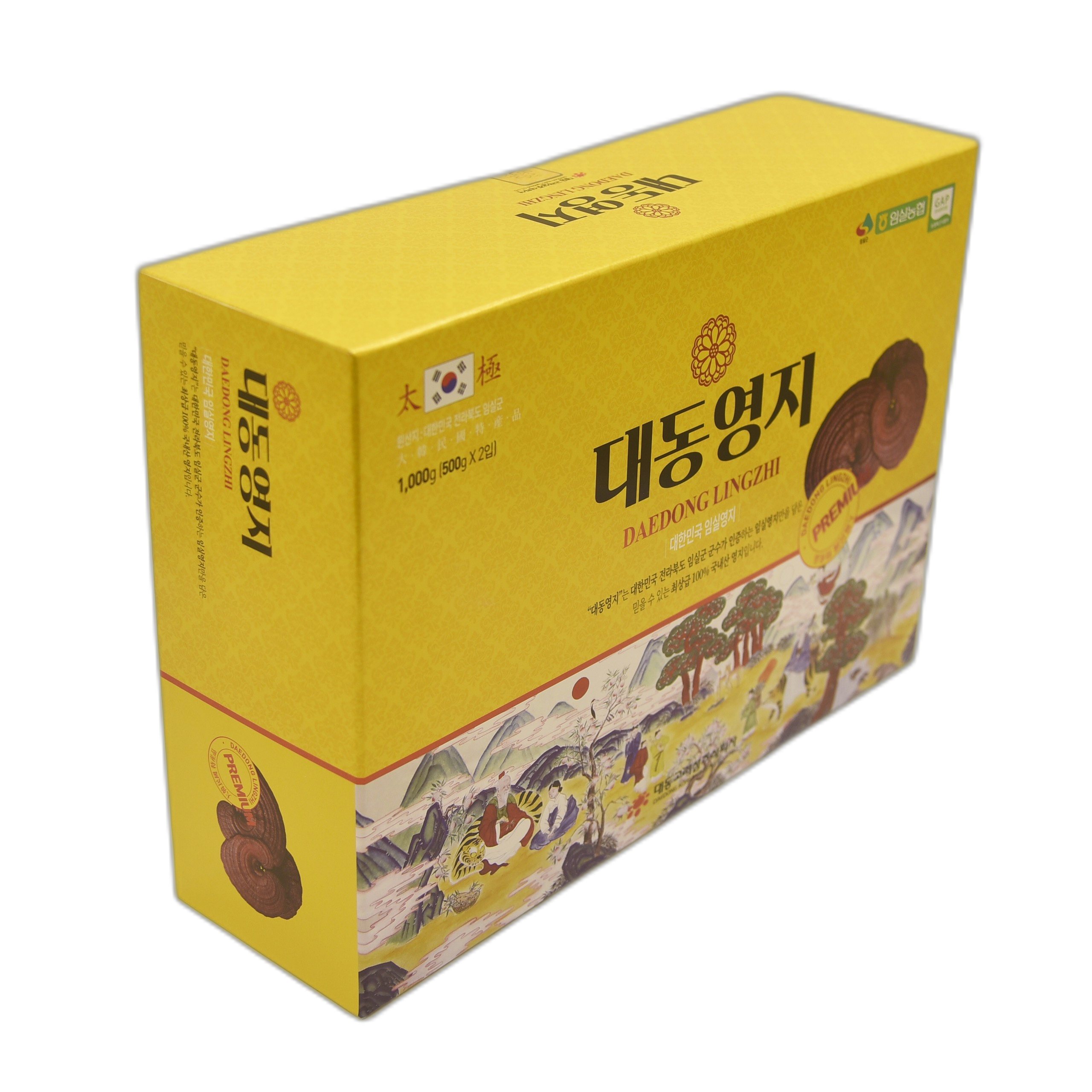 Nấm linh chi Daedong nguyên cái hộp 1000g - Thanh nhiệt giải độc, làm đẹp da và cơ thể tự nhiên từ bên trong