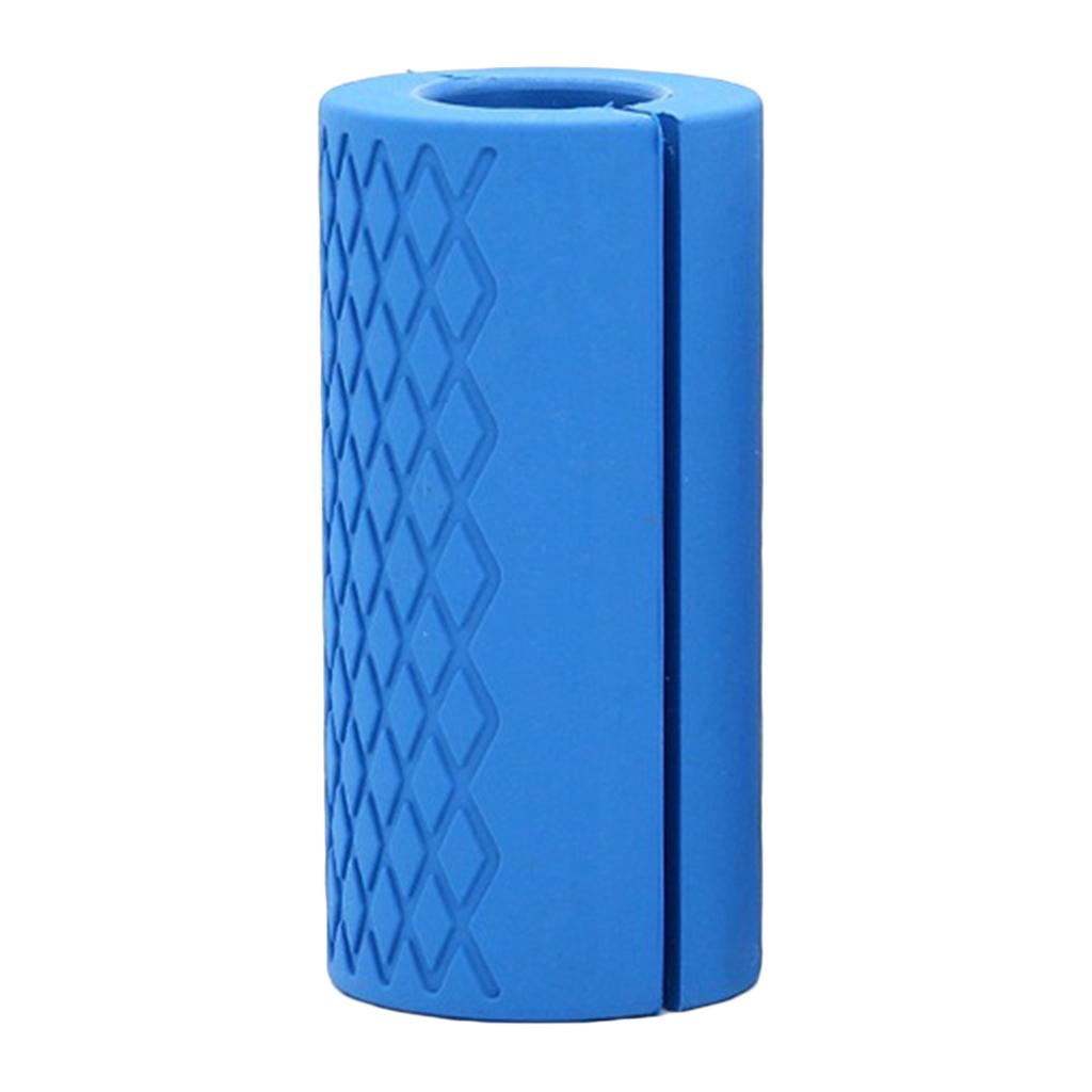 2x Fat Silicone Dumbbell Barbell Grips Home Gym Weight Lifting Arm Grip