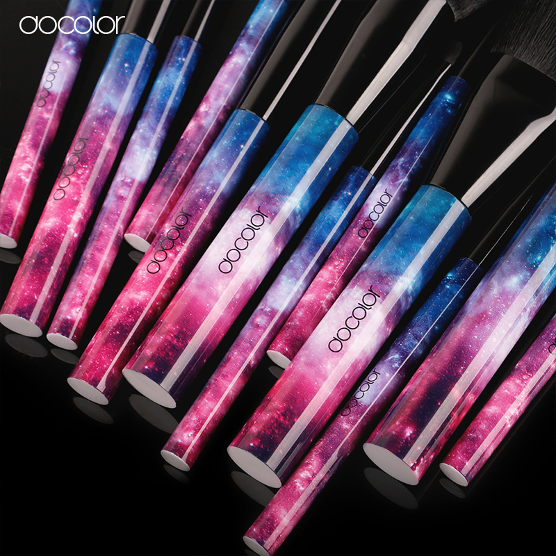 Bộ Cọ Trang Điểm Docolor 12 Pieces Galaxy Stars Makeup Brush Set