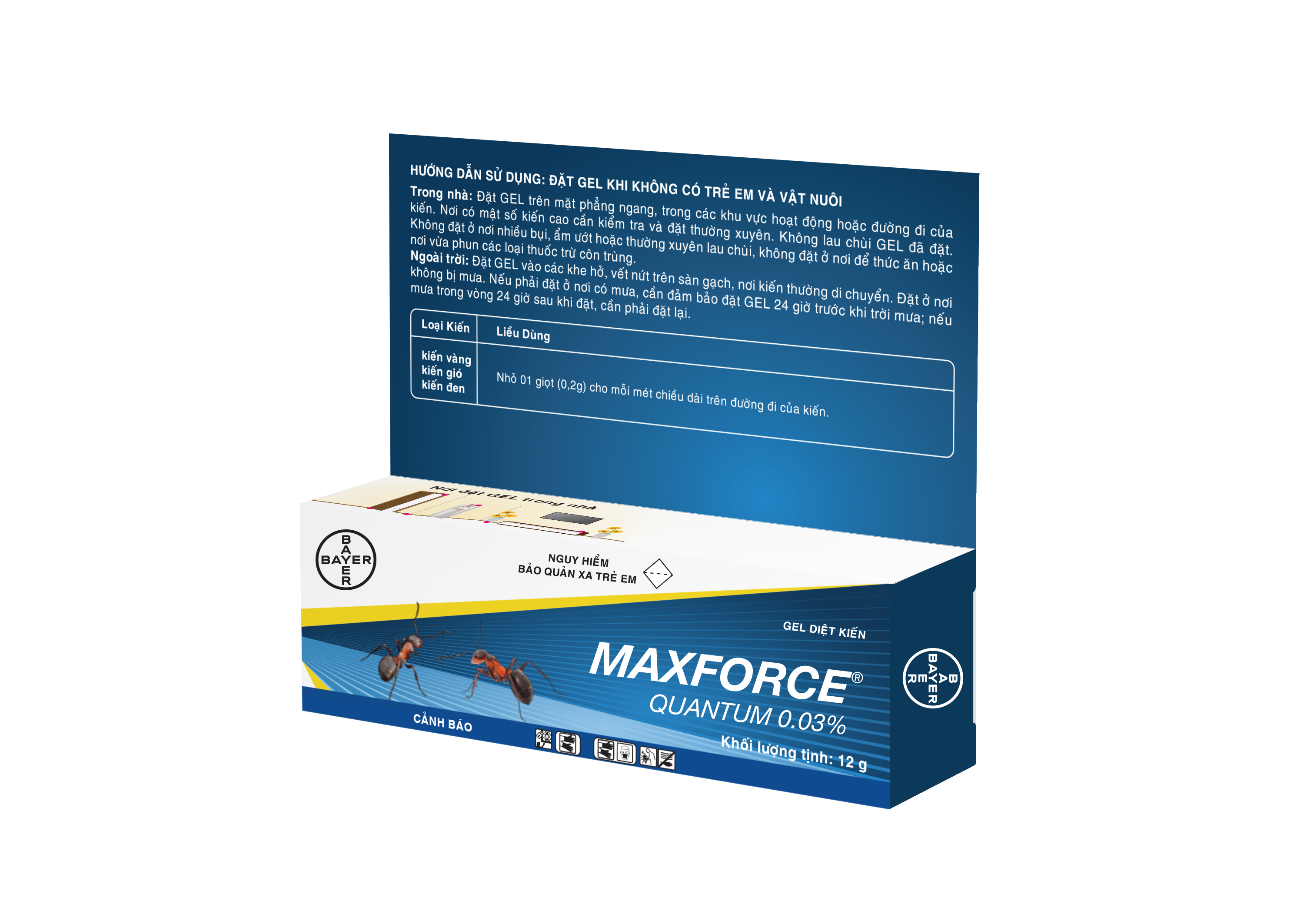 Diệt kiến dạng Gel Bayer Maxforce Quantum 0.03% (12g)