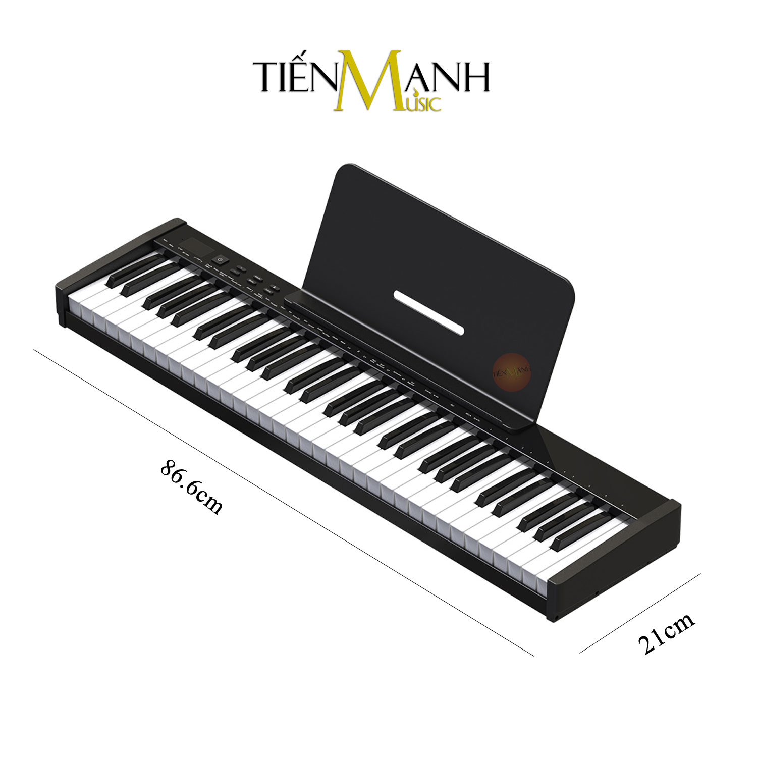 [New Model] Đàn Piano Điện Konix PH61S - 61 Phím nặng Cảm ứng lực Có Loa Hàng Chính Hãng - Kèm Móng Gẩy DreamMaker