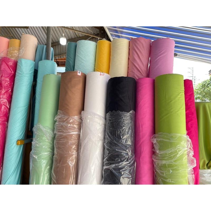 Vải thô lụa trơn may ga gối,váy áo 100% cotton dày dặn và mịn mát (chọn màu ghi chú hoặc nhắn tin