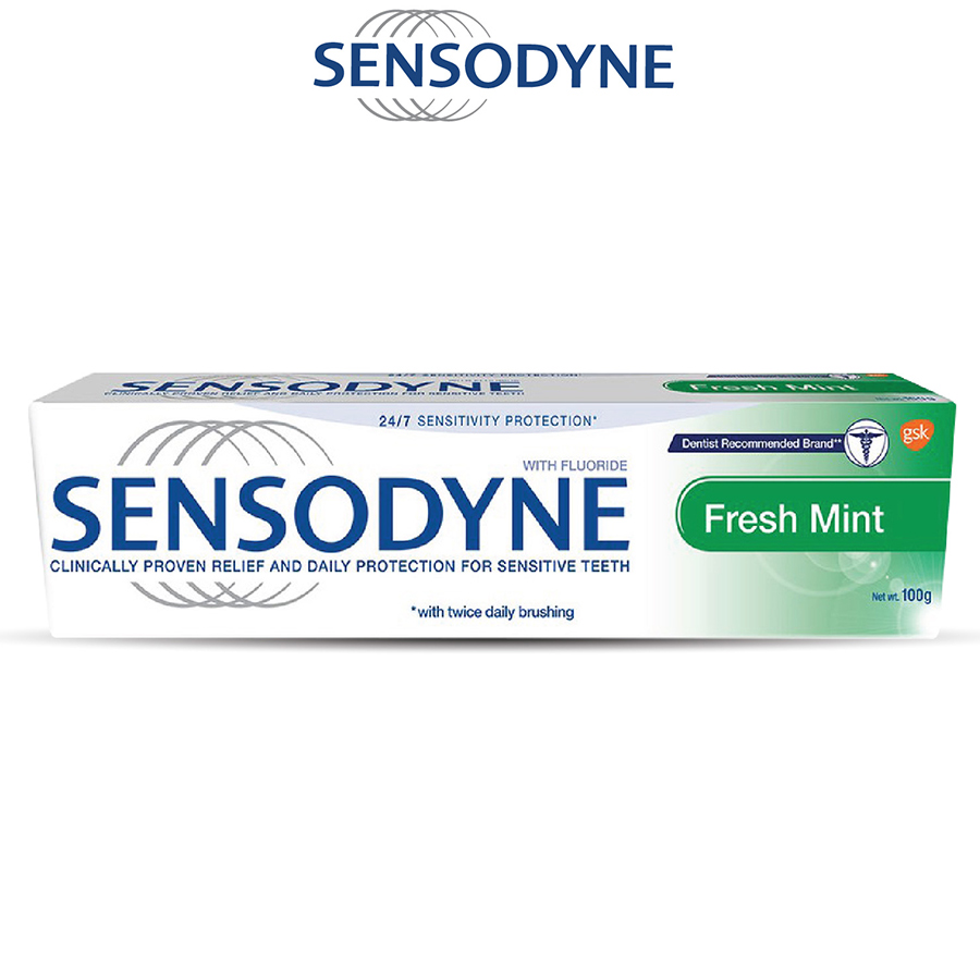 Kem Đánh Răng Hương Bạc Hà Sensodyne Fresh Mint 100g