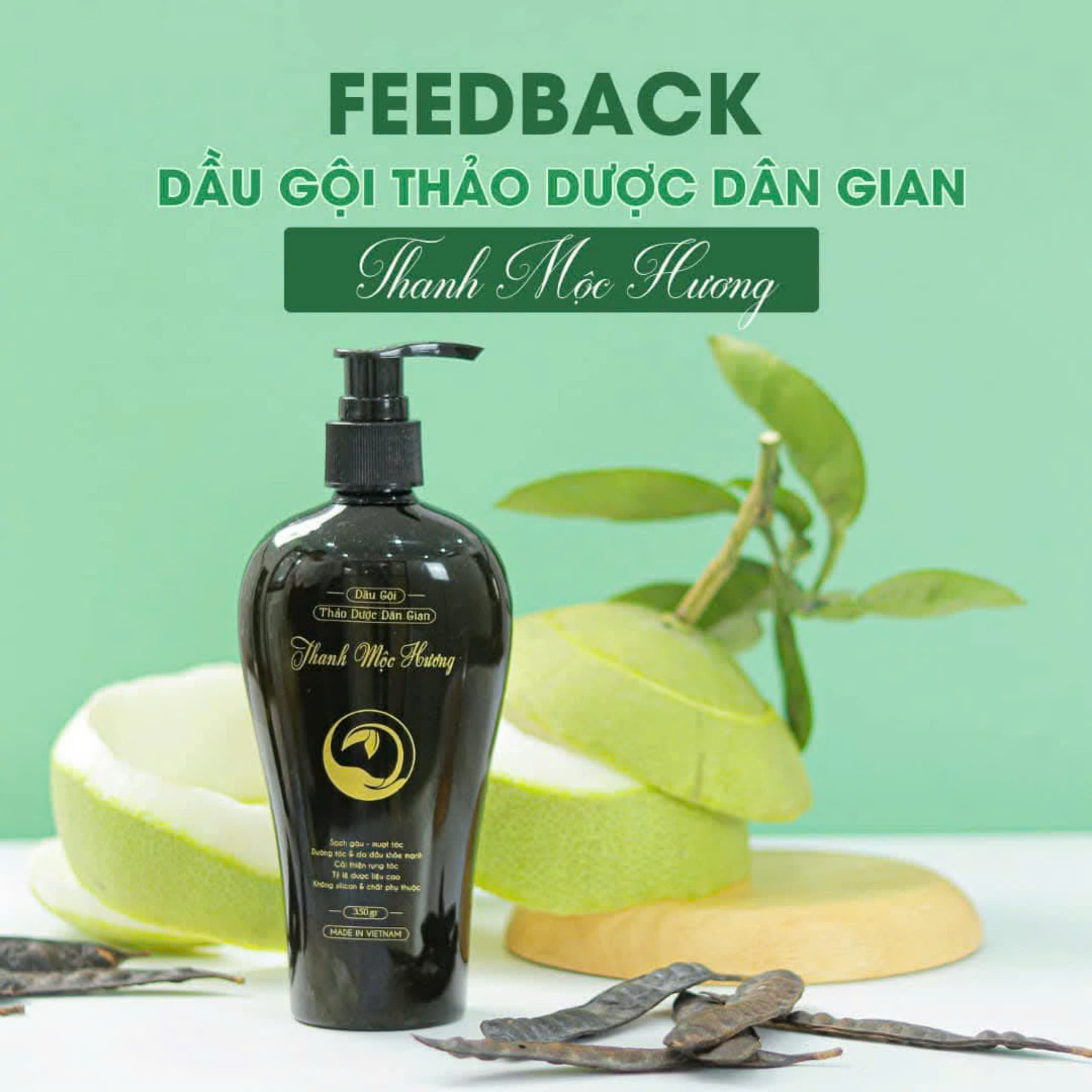 Dầu gội thảo dược Thanh Mộc Hương giúp sạch gàu giảm rụng tóc 350ml