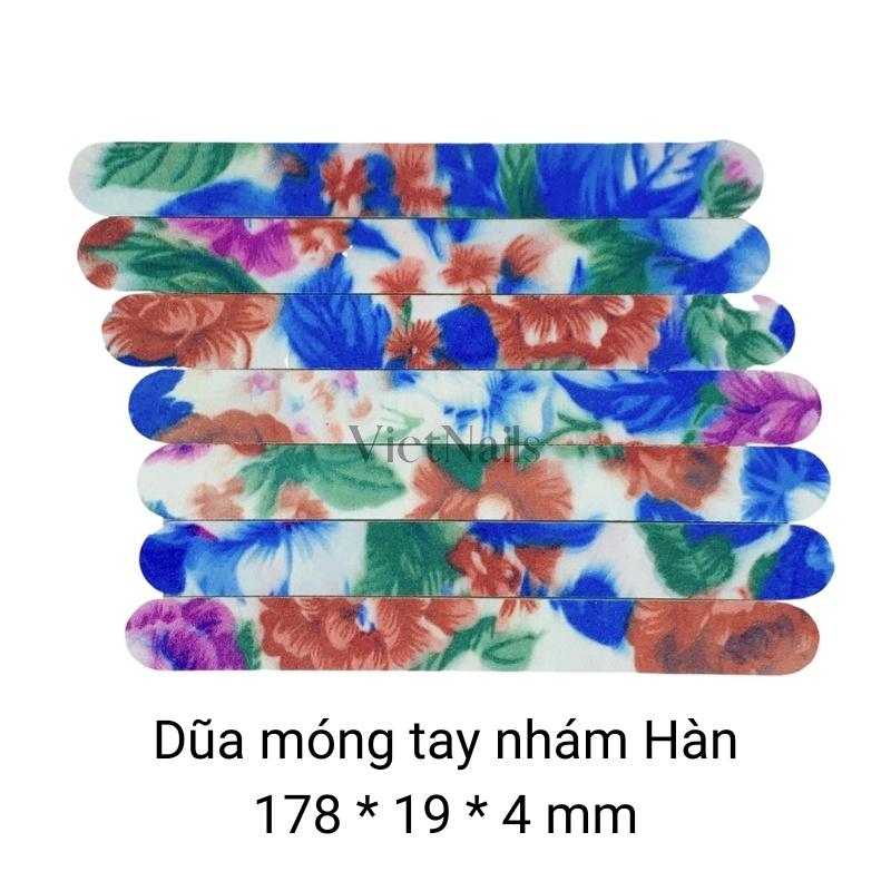 Dũa Móng Tay In Bông Loại Dày 4mm Dũa Được Móng Gel Móng Tự Nhiên