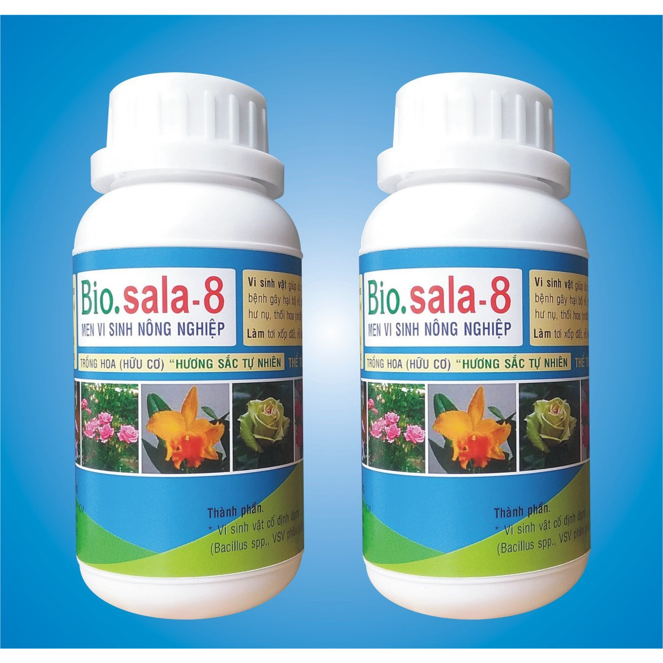 Combo 2 chai Men Vi Sinh Bio.sala.8 dành cho hoa Hồng & Lan