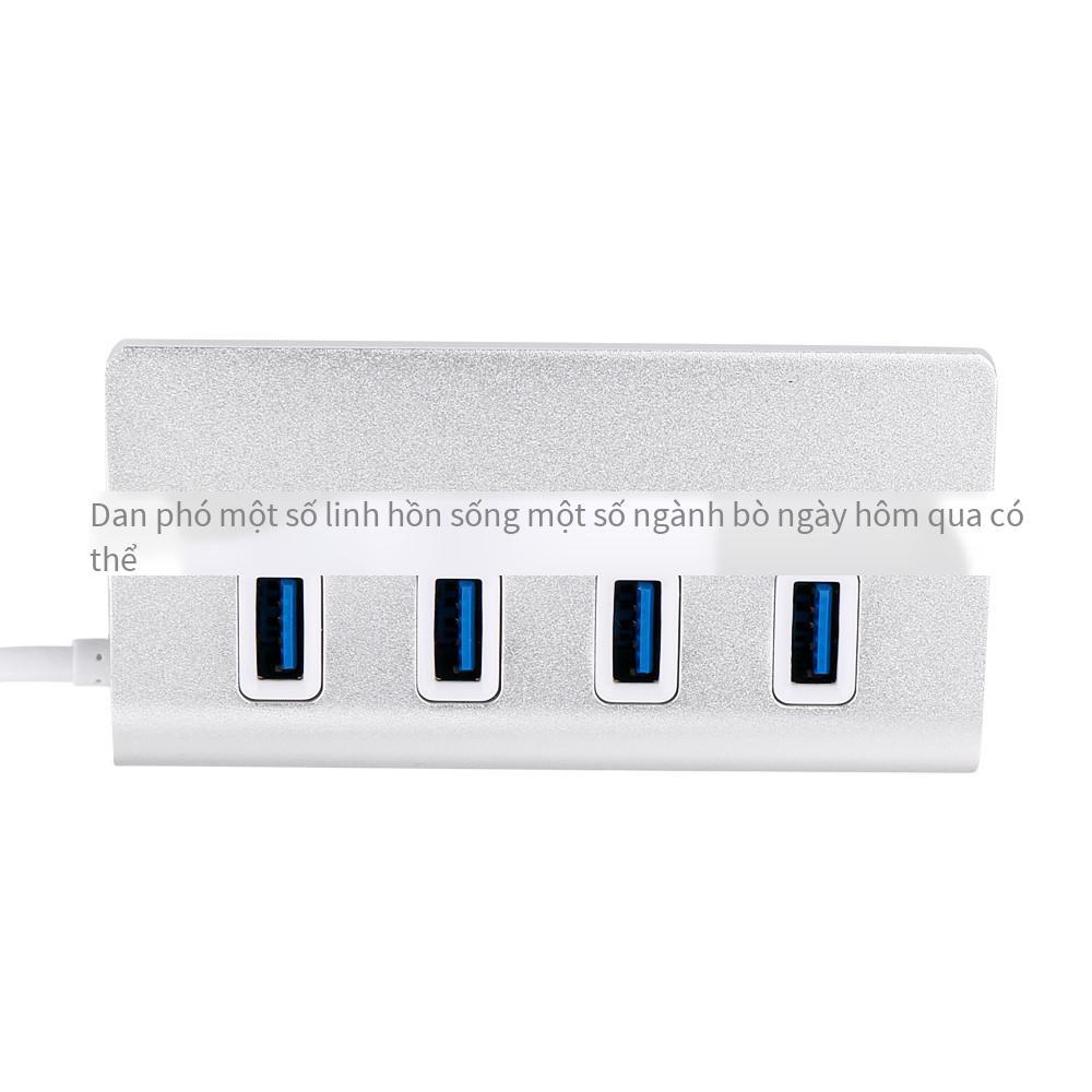 Đảm bảo chất lượng tốc độ cao HUB 4 cổng USB3.0 đế cắm 1 kéo 4 Bộ chia HUB sạc điện thoại di động hợp kim nhôm