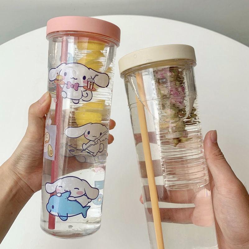Cốc Uống Nước 800ml Dung Tích 800ml Có Ống Hút Tiện Dụng