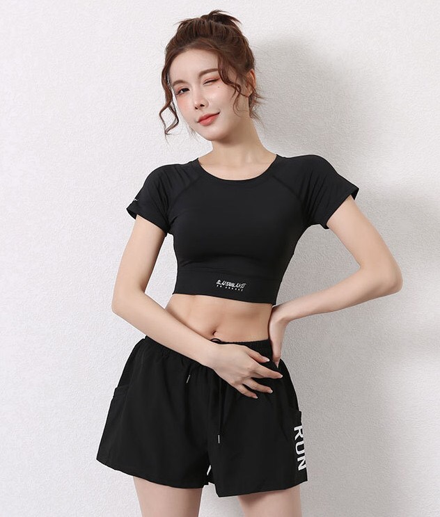 Áo tập gym nữ, kiểu áo croptop body, áo tập Yoga - Đồ tập gym nữ chất liệu dệt kim