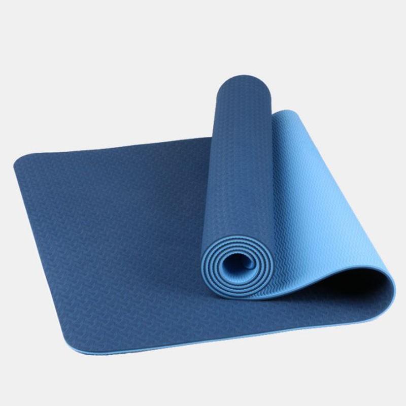 Thảm Tập Yoga TPE 2 Lớp 6mm Siêu Bền, Thảm Yoga Hàng Cao Cấp Chuyên Dùng Cho Phòng Tập Y11