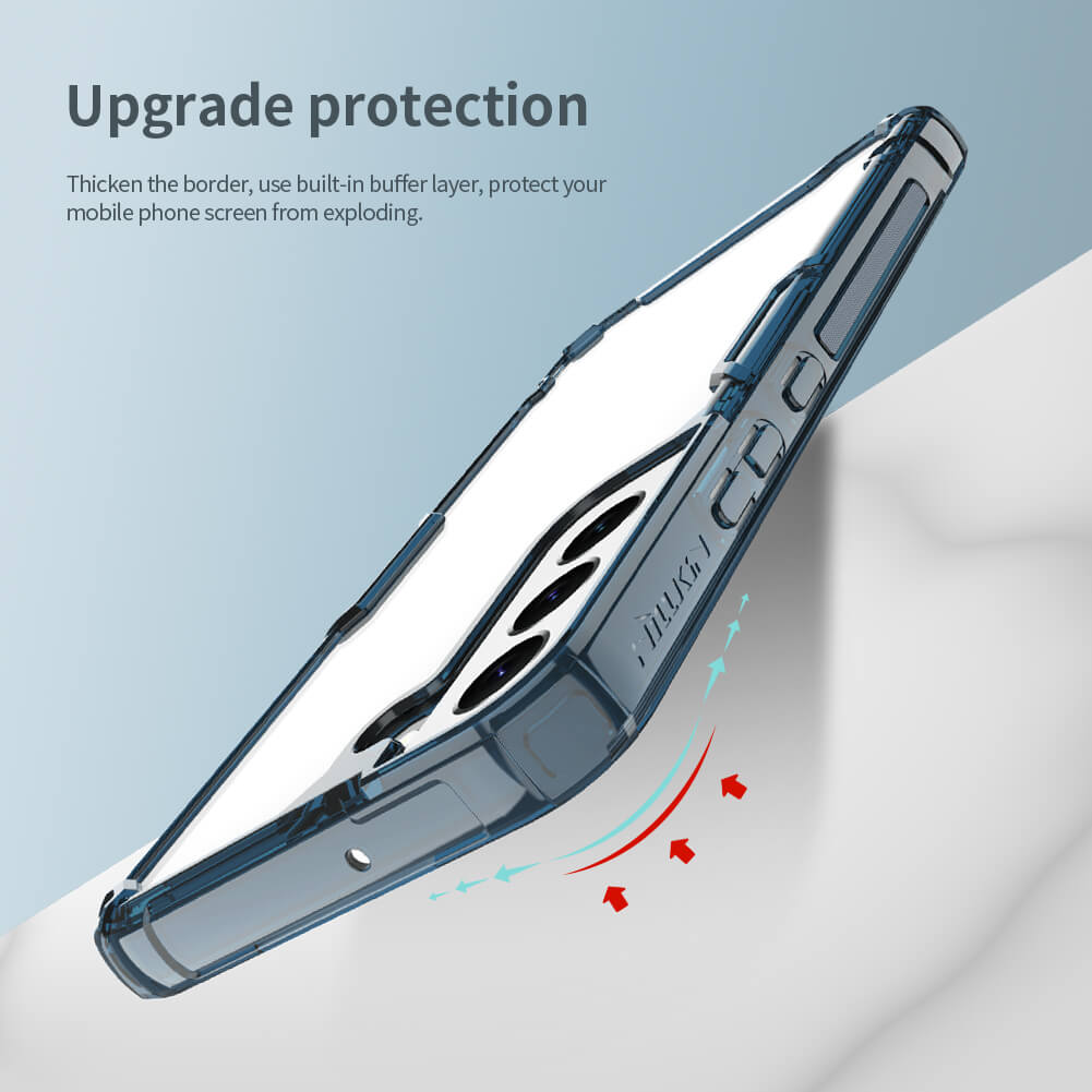Ốp lưng silicon dẻo trong suốt cho Samsung Galaxy S22 hiệu Nillkin Nature Pro mỏng 0.6mm - hàng nhập khẩu