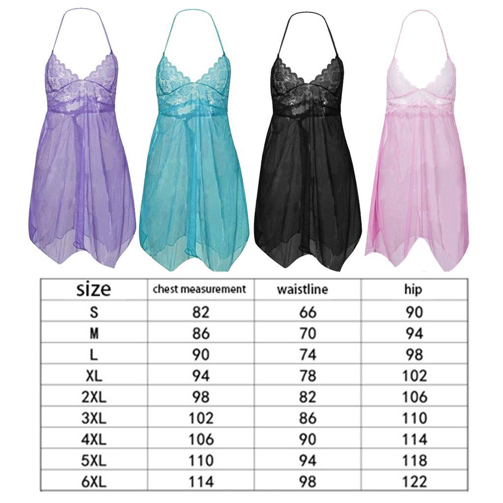 Sexy Lace Nightgown Sleeveless V Neck Lingerie Women's Sleepwear