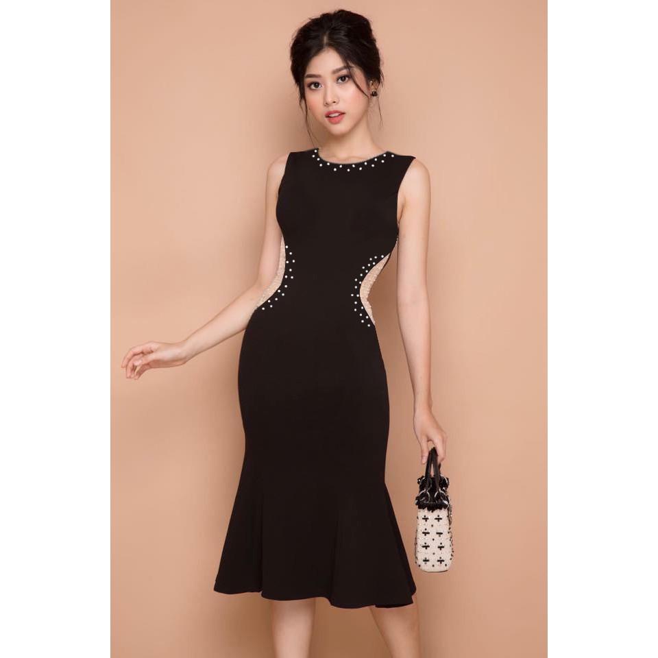 Đầm ôm đuôi cá đính hạt sang trọng