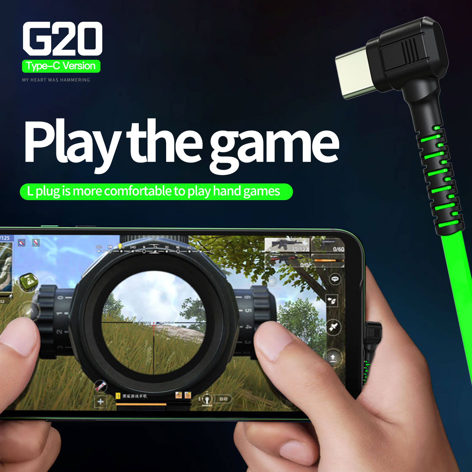 Tai nghe USB Type C Gaming cho điện thoại tương thích với xiaomi, samsung, oppo Plextone G20, Jack cắm chữ L chống gẫy, dây dẹt chống rối dài 1.2m, hỗ trợ chống ồn, nghe nhạc hay, tích hợp mạch lọc âm thanh nghe nhạc hay hơn tai nghe AKG. - Hàng Chính Hãng.