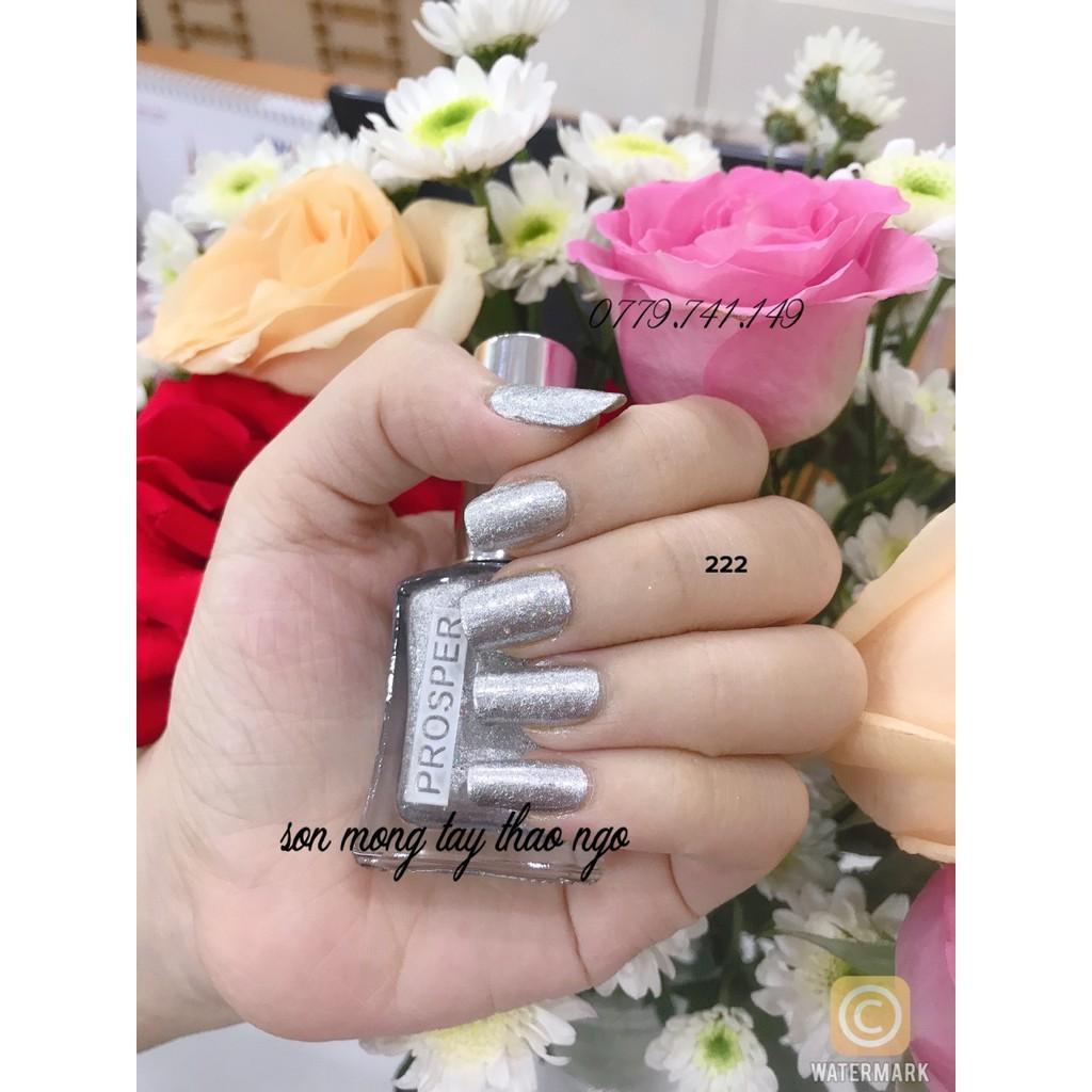 Sơn móng tay Prosper Silver 16ml (sơn thường nhũ)