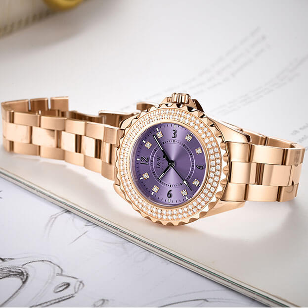 Đồng hồ nữ chính hãng I&amp;W CARNIVAL IW703L-6 Kính sapphire ,chống xước ,Chống nước 30m ,Bảo hành 24 tháng,Máy điện tử(Pin), dây thép 316L không gỉ , thiết kế đơn giản dễ đeo