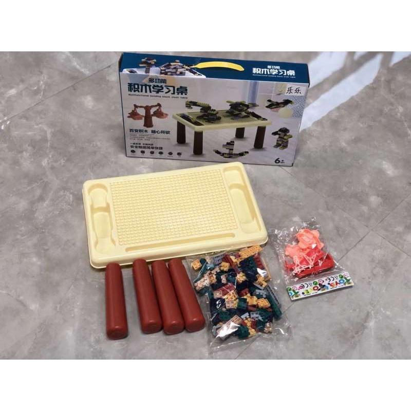 Xếp hình cho bé bàn đa năng lắp ráp 120 chi tiết sáng tạo thông minh
