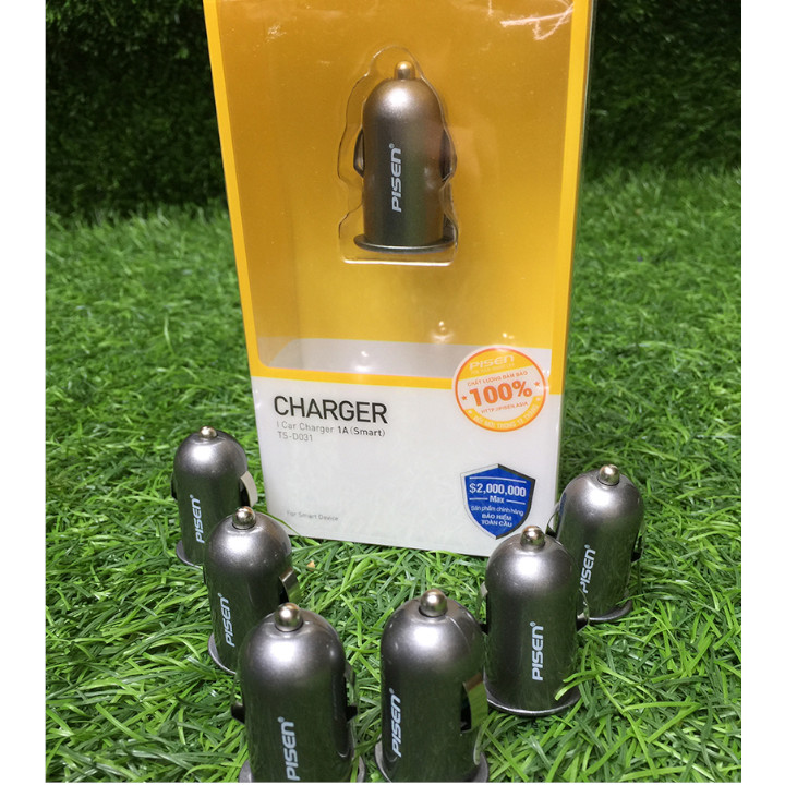 Củ sạc Pisen trên ô tô I Car Charger 1A - Hàng chính hãng