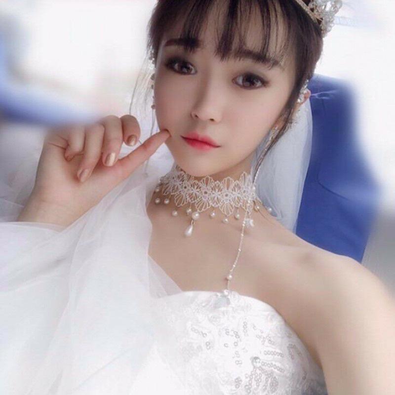 Choker ren cổ điển - Vòng cổ ren cổ điển - Khăn turban