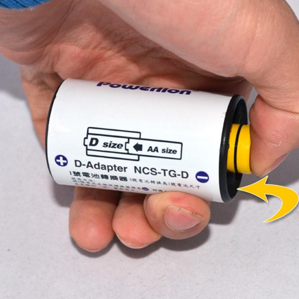 AA To D Size Cell Battery Converter Adaptor Adapter Holder