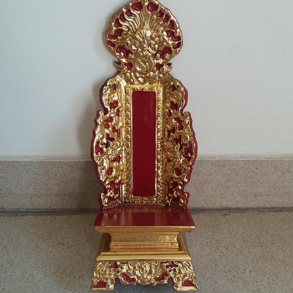 Đồ thờ cúng bài vị gỗ mít sơn son thiếp vàng kích thước cao 50cmx22cmx12cm