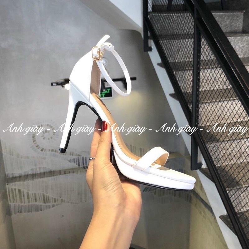 SD57 - Sandal da lì đúp đế trước gót nhọn 10p quai mảnh VNXK cực chắc chân ( ảnh thật kèm video)