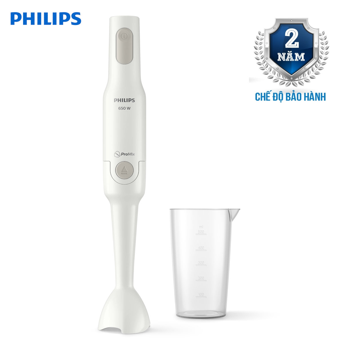 Máy xay cầm tay đa năng ProMix Philips HR2531 công suất 650W - hàng chính hãng