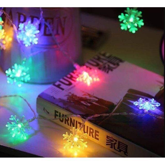 ĐÈN NHÁY TRANG TRÍ HÌNH HOA TUYẾT 4M 20 BÓNG