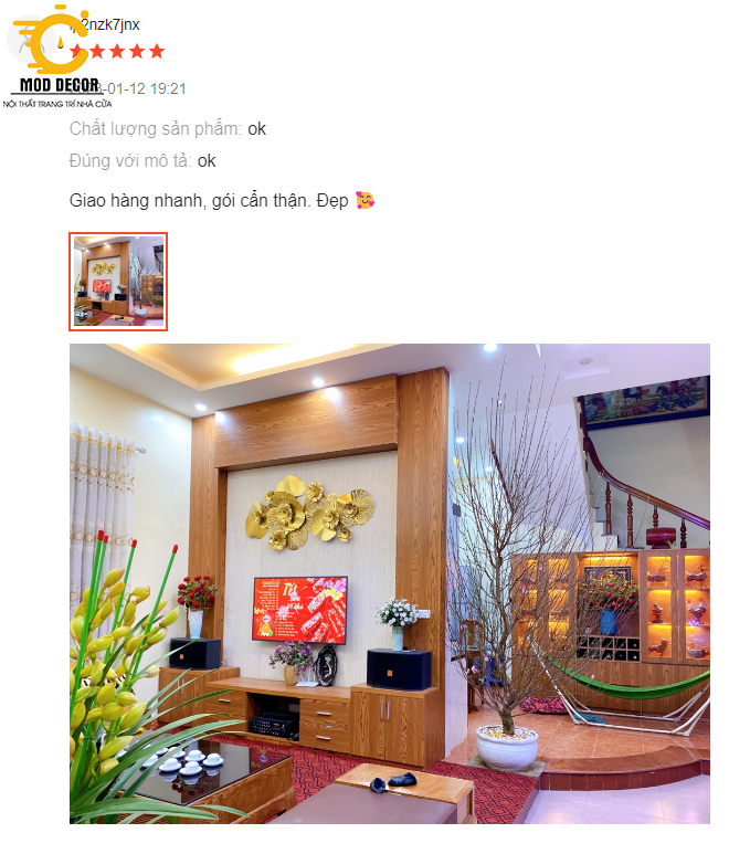 Tranh sắt treo tường trang trí MOD Decor, phong cách Bắc Âu nghệ thuật Lianzhang JJT mã 951
