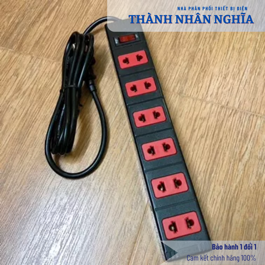 Ổ cắm Điện Quang ECO ĐQ ESK 62ECO (6 lỗ 2 chấu)