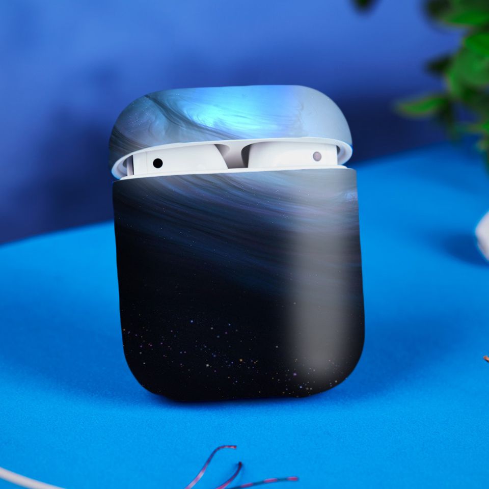 Miếng dán skin chống bẩn cho tai nghe AirPods in hình thiết kế - atk388 (bản không dây 1 và 2)