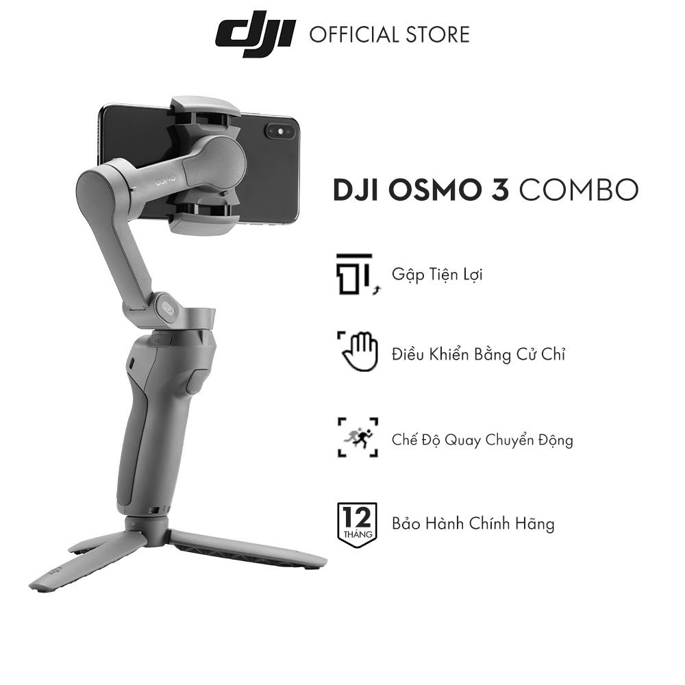 Tay cầm gimbal DJI Osmo Mobile 3 Combo chống rung điện thoại
