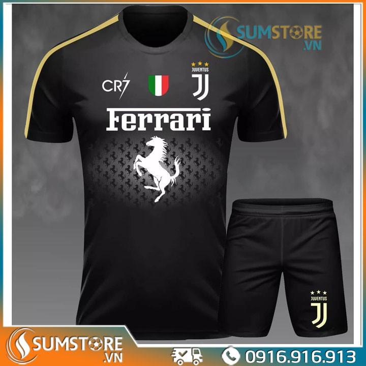 Quần Áo Đá Banh Nam Nữ Đồ Bộ Thể Thao Juventus Ferrari Cực Chất - Áo Bóng Đá Độc Lạ Thun Thái Cao Cấp